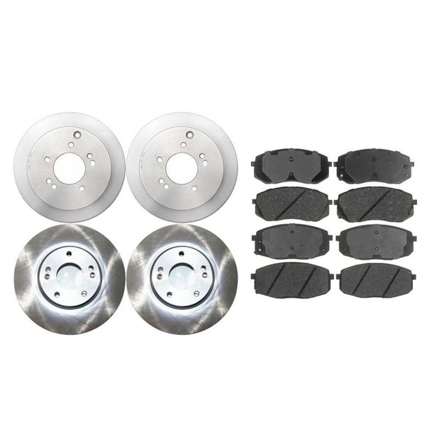 Front G-Coated Rotor & Ceramic Brake Pads for 2011-2015 Kia Sportage